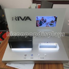 중국 판매 시점 LCD 스크린을 가진 소형 스피커 카운터 화면 장치 협력 업체