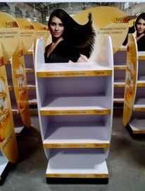 중국 Wood flooring movable hair care shampoo display stand 협력 업체