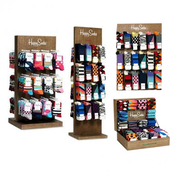 훅 선반 Happy Socks 디스플레이 걸이를 매다는 2개 방식 금속은 판매점을 의미합니다